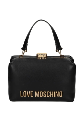 Love Moschino logo-lettering tote bag - Black