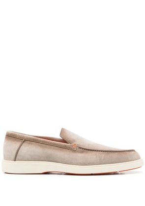 Santoni suede loafers - Grey
