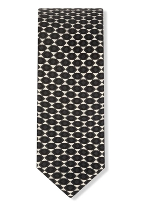 Dolce & Gabbana geometric-print silk tie - Black