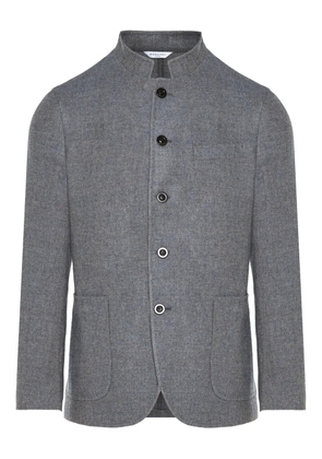 Boglioli buttoned collarless jacket - Grey