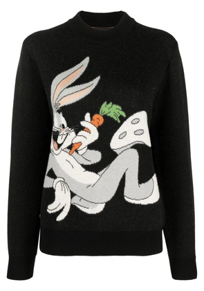 Alanui Bugs Bunny Bandana Jacquard jumper - Black
