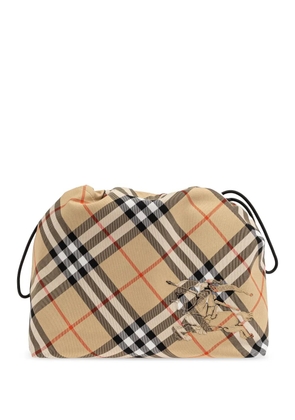 Burberry Check-pattern clutch bag - Neutrals