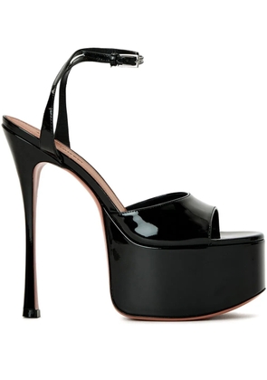 Amina Muaddi 155mm Aya platform sandals - Black