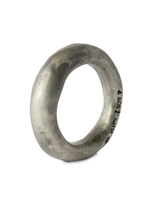 Parts of Four Spacer acid-dipped sterling silver ring