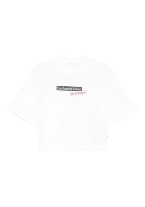 Palm Angels logo-print T-shirt - White
