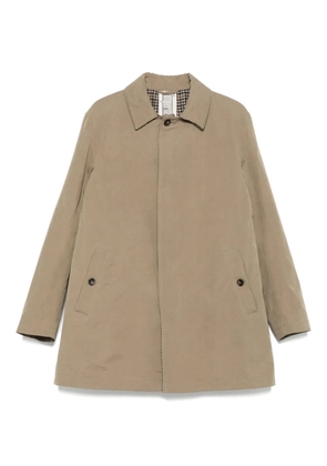 L'impermeabile point-collar single-breasted jacket - Neutrals
