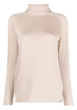 Kiton fine-knit cashmere-blend jumper - Brown