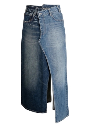 JNBY asymmetric denim skirt - Blue