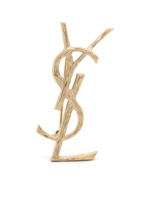 Saint Laurent Cassandre brooch - Gold