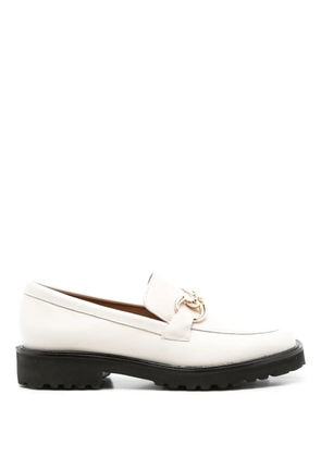 Sarah Chofakian Betsy leather loafers - White