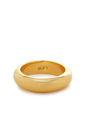 Monica Vinader Kate Young D-shape band ring - Gold