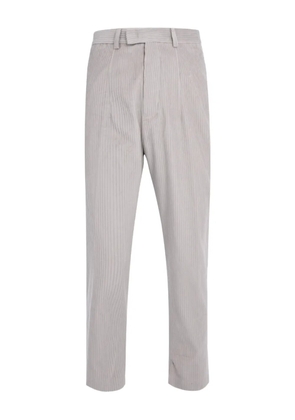 Gaelle pleated-front corduroy trousers - Grey
