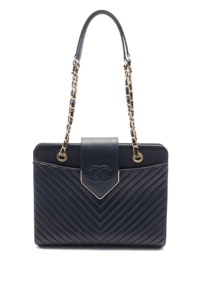 CHANEL Pre-Owned 2016-2017 V-stitch shoulder bag - Blue