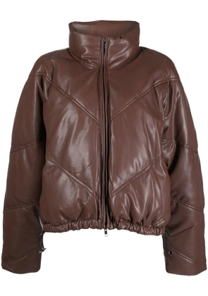 A.L.C. Morrison high-neck padded jacket - Brown