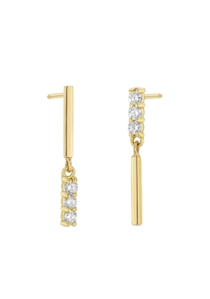 Zoë Chicco 14K yellow gold bar diamond drop earrings