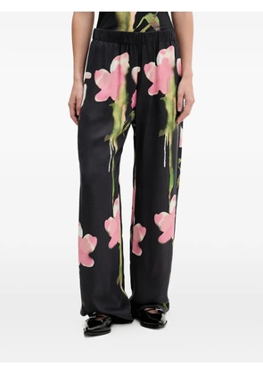 Stine Goya floral-print palazzo pants - Black