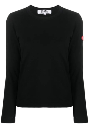 Comme Des Garçons Play x the Artist Invader pixelated-appliqué T-shirt - Black