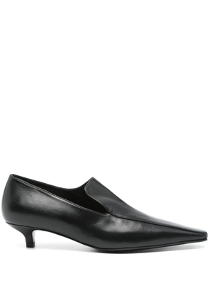 TOTEME leather loafers - Black