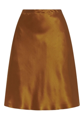 Rosetta Getty Bias silk skirt - Orange