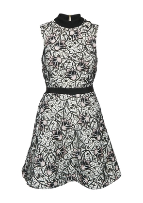 Self-Portrait floral-print midi dress - White