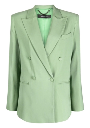 Federica Tosi peak-lapels double-breasted blazer - Green