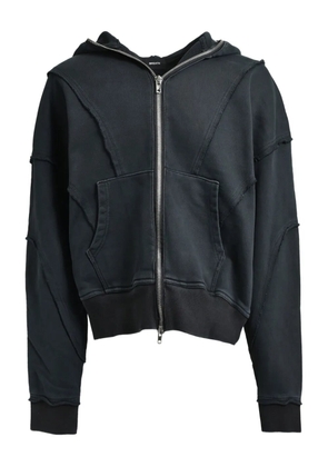 BREATH fade zip-up hoodie - Black