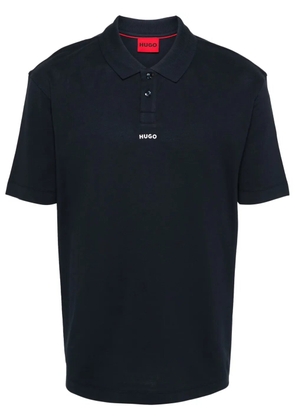 HUGO logo-print polo shirt - Blue