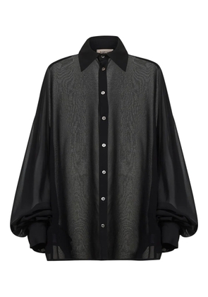 Blanca Vita satin shirt - Black