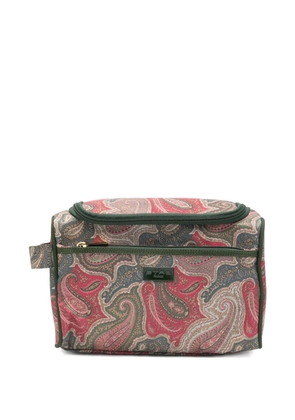 ETRO paisley-print wash bag - Green