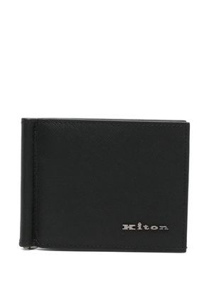 Kiton leather wallet - Black