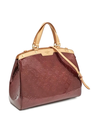 Louis Vuitton Pre-Owned Brea GM patent leather monogram bag - Red