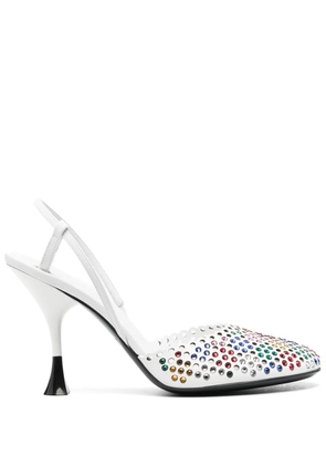 3juin crystal-embellished pumps - White