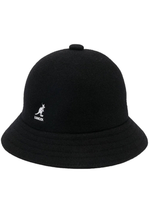 Kangol logo-embroidered bucket hat - Black