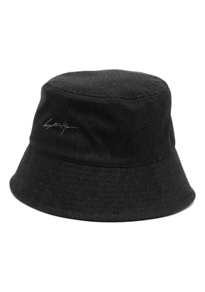 SONGZIO Autograph denim bucket hat - Black