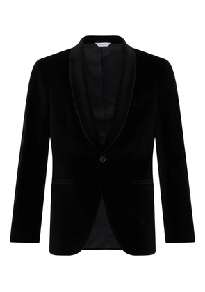 Boglioli shawl-collar velvet blazer - Black
