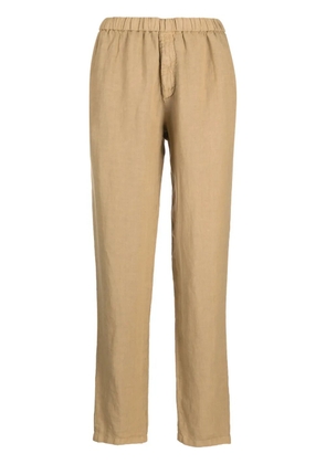 Boglioli straight-leg linen trousers - Brown