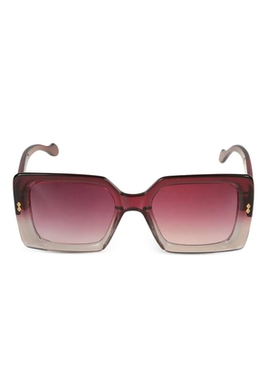 Kador square-frame gradient sunglasses - Red