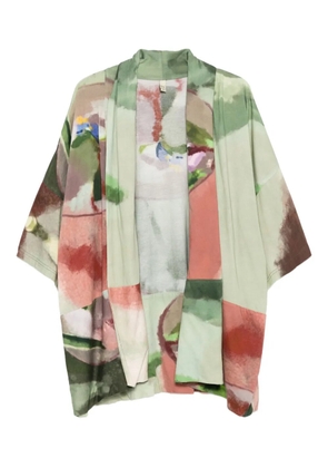 YAVI graphic-print jacket - Green