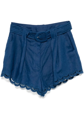 FARM Rio linen shorts - Blue