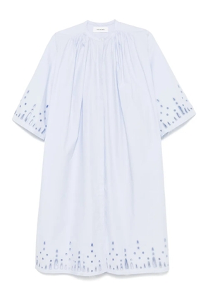 Yves Salomon poplin midi dress - Blue