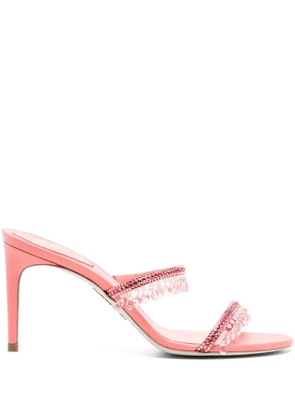 René Caovilla crystal-embellished sandals - Pink