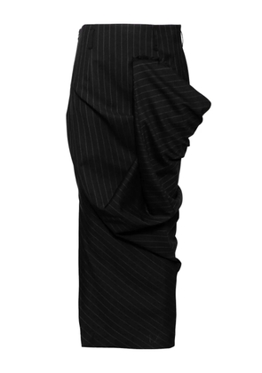 Moohong narrow draped skirt - Black