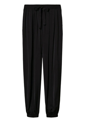 TWINSET drawstring-waist trousers - Black
