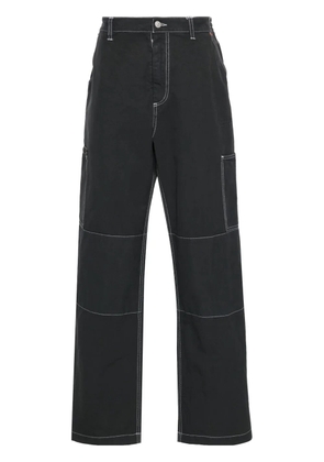 MM6 Maison Margiela straight-leg cotton trousers - Blue