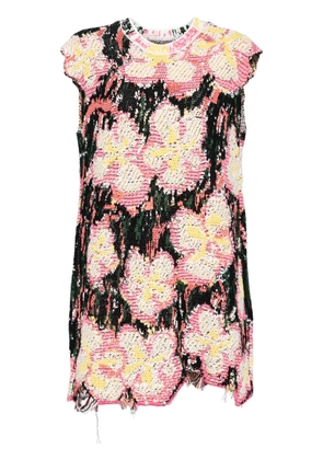 JNBY floral-print sleeveless minidress - Multicolour