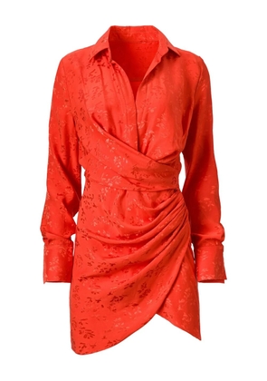 MOOS STUDIO Fire Bloom floral-print mini dress - Orange