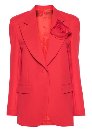 Viktor & Rolf floral-appliqué crepe blazer - Red