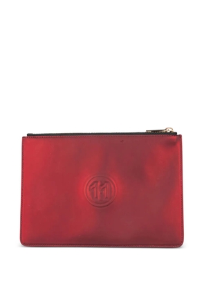 Maison Margiela metallic leather clutch - Red