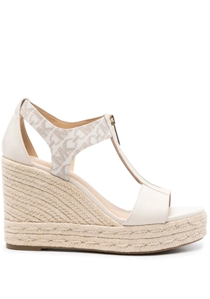 Michael Michael Kors Berkley 100mm wedge espadrilles - Neutrals