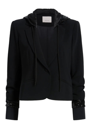 Cinq A Sept Le Petit Khloe sequin hooded jacket - Black